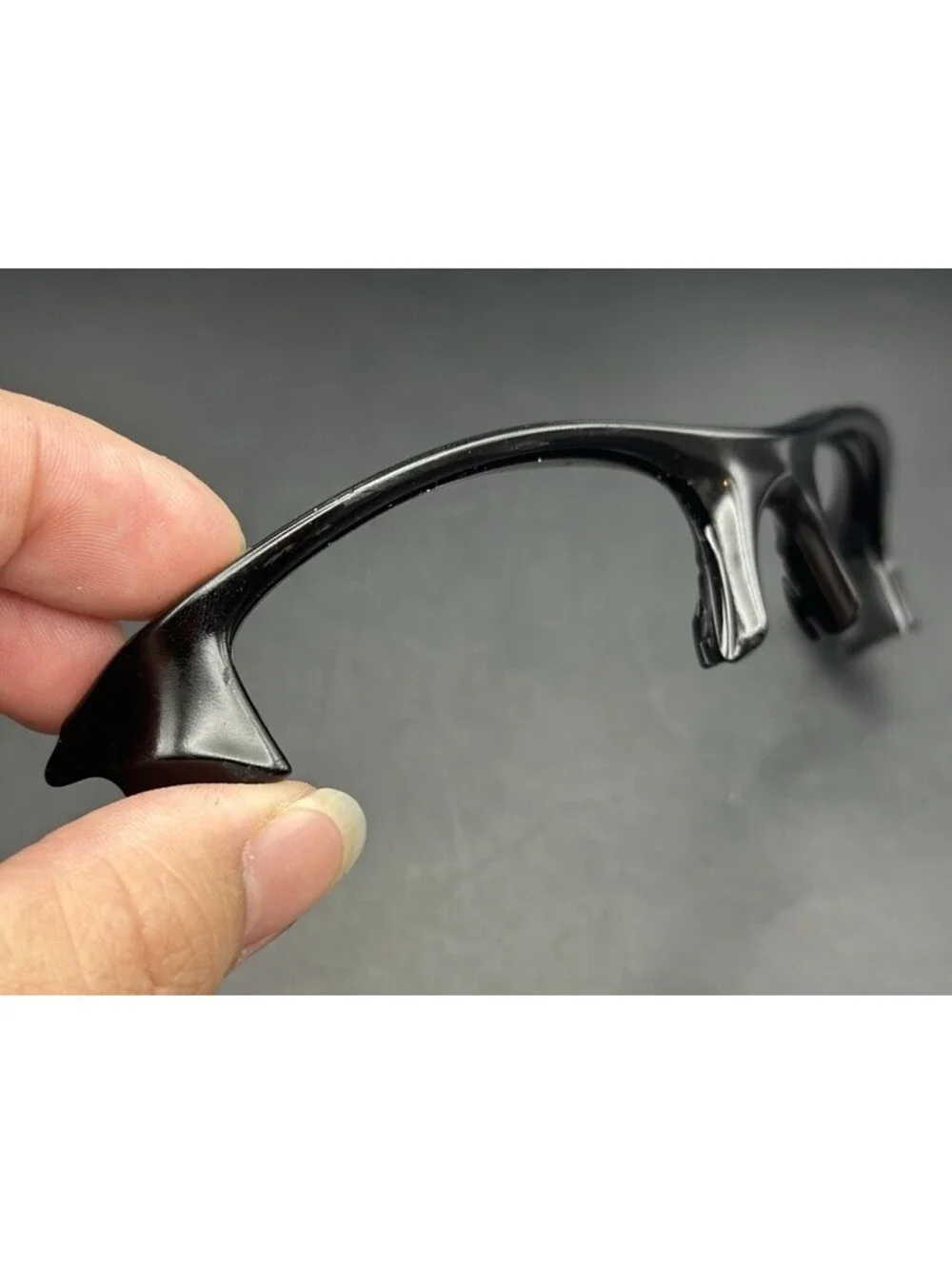 Oakley Flak Jacket Polished Black Front/Orbital